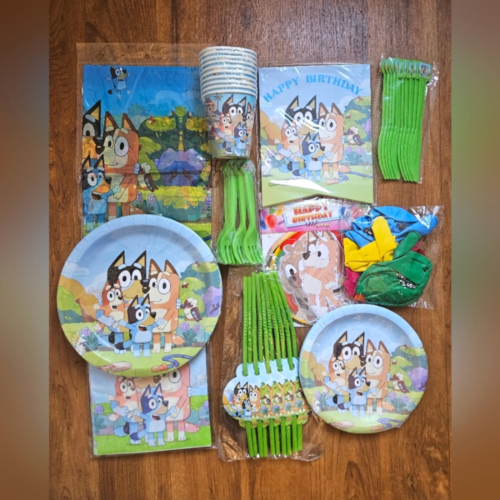 New! Bluey Birthday Party Set